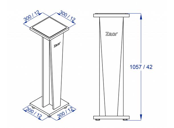 Zaor miza 36 (Pair) Speakerstand 920 mm 