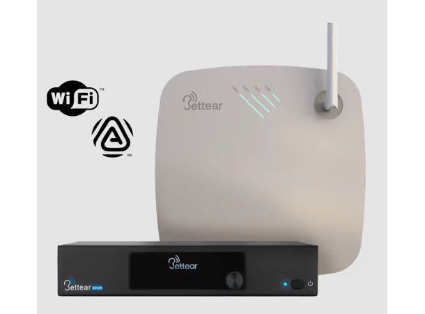 Bettear CASTER, Auracast sender, hvit Analog inngang, intern antenne 