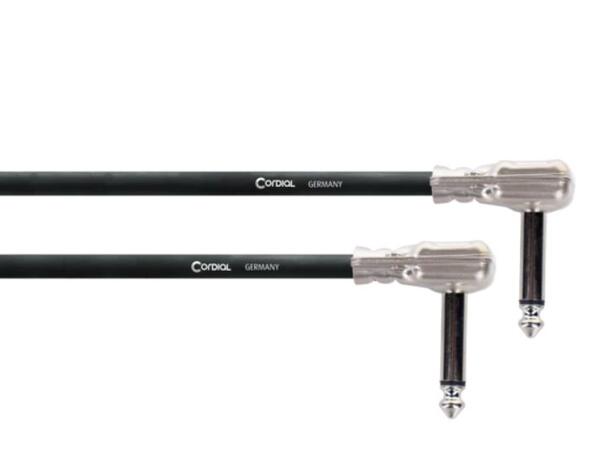Cordial Pancake Plug patch cable For space-saving pedalboard cabling 