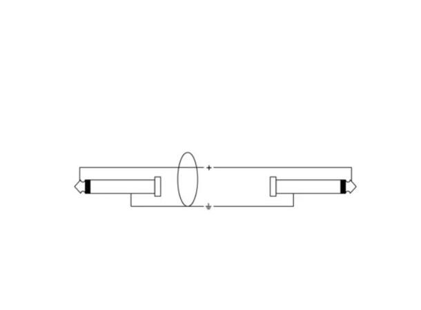 Cordial Pancake Plug patch cable For space-saving pedalboard cabling 