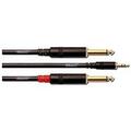 Cordial Y-split minijack - 2x jack 0,9m stereo minijack til 2x mono jack