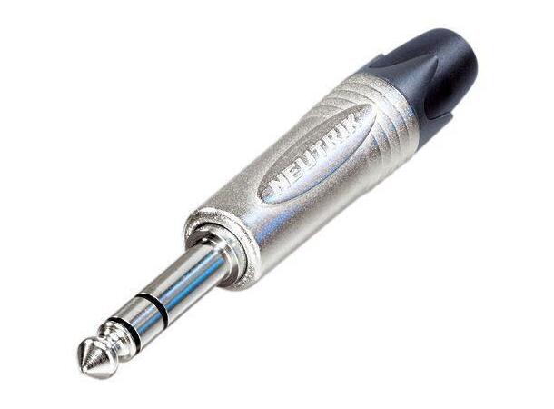Neutrik kabel jack 3P Balansert jack, blank 