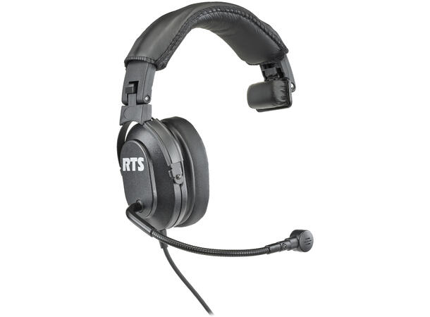 RTS HR-1R5 single-sided headset with flexible dynamic boom mic 