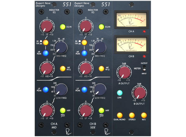 Rupert Neve 551 Inductor EQ Plugin AAX, AU eller VST3 