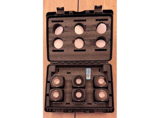 SnowBATPACK Pro Quad 1 6 x SnowBAT1 + koffert + fjernkontroll 