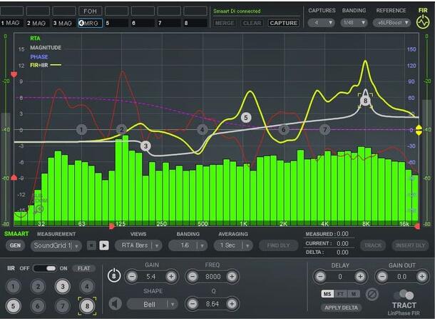 Waves TRACT System Calibration Auto- & Smaart EQ and time alignment 