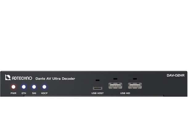 ADTECHNO DAV-02HR Dante AV Ultra Decoder Dante AV Ultra Decoder 