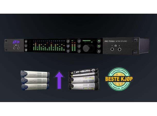 AVID MTRX  Studio Audiointerface TRADEIN Innbyttekampanje med Pro Tools Studio 