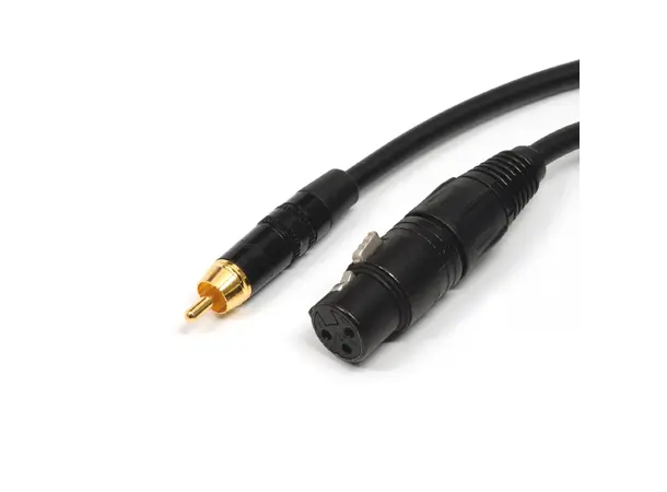 Benchmark (canare) XLRF-RCA 3 ft Cable XLRf/RCAm (Pin 3 not connected) 