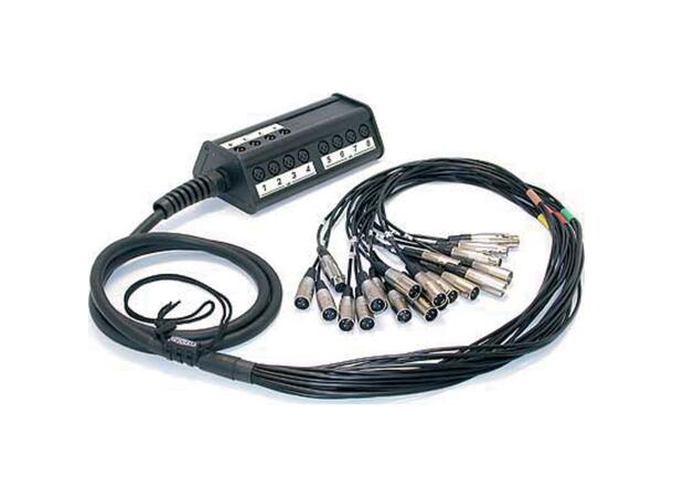 Cordial CYB 12-4 C Multicore Stagebox 12 x inn, 4 x ut, 15 m / pigtail REAN 