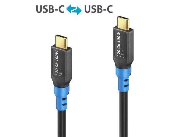 FlexInstall USB-C til USB-C kabel 0,5m 20 Gb PureLink 