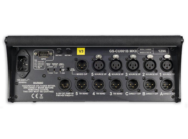 Glensound GS-CU001B/3 Mk II Three Commentator, Electronic balancing 