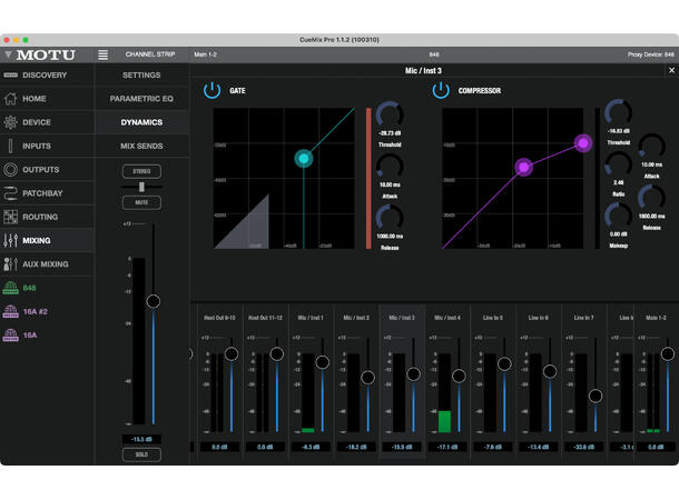MOTU 848 Audio interface 28 x 32 Thunder 28 x 32+ AVB,UltraDAC,TB3/4, USB3 m/ DSP 