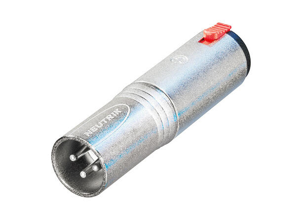 Neutrik overgang XLRM-St.jackF XLR Male > St.Jack Female 1/4" NA3MJ 