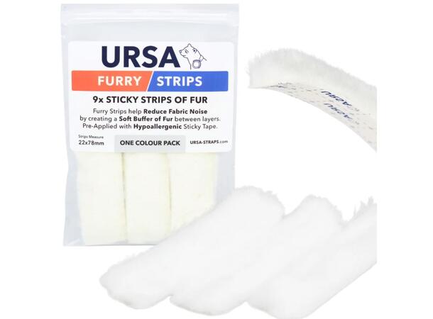 URSA Furry Strips - White Pack of 9 - White 