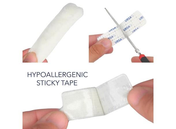 URSA Furry Strips - White Pack of 9 - White 