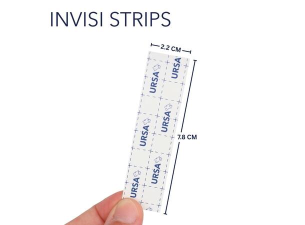 URSA Invisi Strips Pack of 60 Ultra-thin, transparent, hypoallergenic 