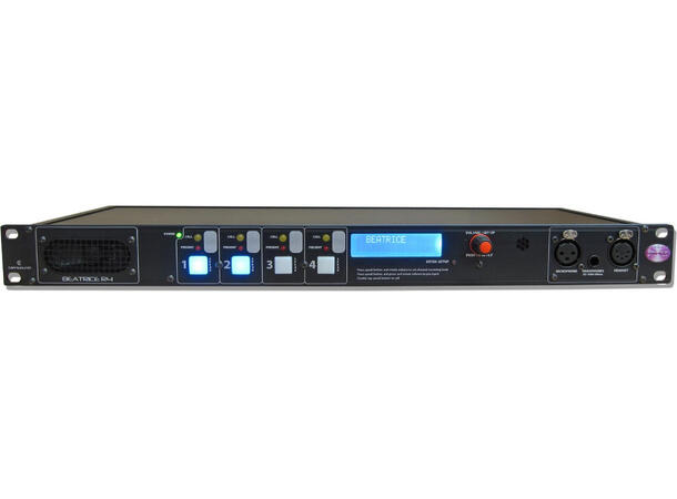 Glensound Beatrice R4 Dante AES67 4 Channel 1RU Fully featured Intercom 