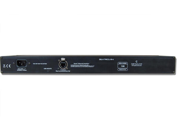 Glensound Beatrice R4 Dante AES67 4 Channel 1RU Fully featured Intercom 