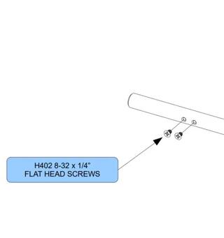 Grace Design H402 Flat head Screws
