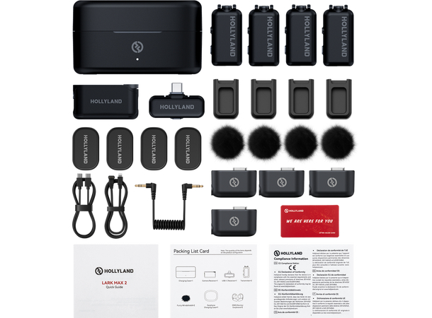 HOLLYLAND LARK MAX 2 Combo 4-Person with Camera RX + USB-C RX 