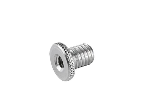 K&M 21770 Adapter 1/4" internal thread, 3/8" external 