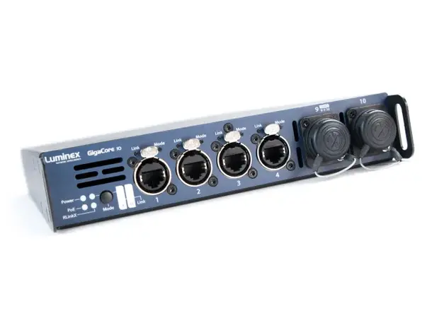 Luminex GigaCore 10 10-Port,OpticalCon-MM, AVB PoE+ 