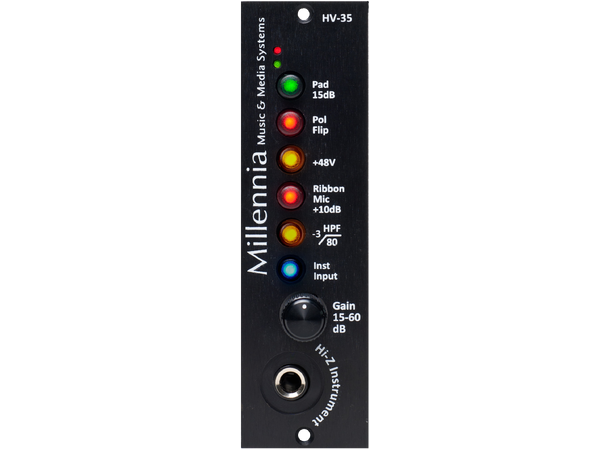 Millennia HV-35 Mic & Instrument Preamp 500 Series for API frames