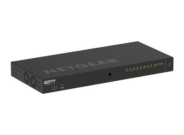 NETGEAR AV Line M4250-10G2F-PoE+ switch 12 porter - Styrt - rackmonterbar 
