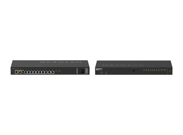 NETGEAR AV Line M4250-10G2F-PoE+ switch 12 porter - Styrt - rackmonterbar 