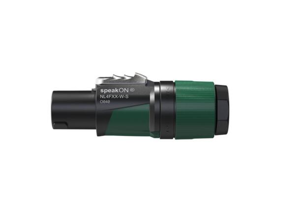 Neutrik NL4FXX-W-S 4 pole speakON cable connector, 6-12mm 