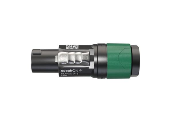 Neutrik NL4FXX-W-S 4 pole speakON cable connector, 6-12mm 