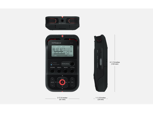 Roland R-07 Audio Recorder Ultra-Portable Recorder 