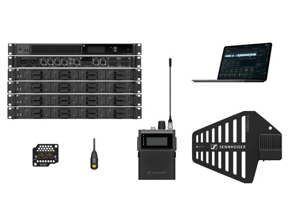 Sennheiser Spectera 16x SEK UHF Bundle Eksempel på et komplett Spectera system 