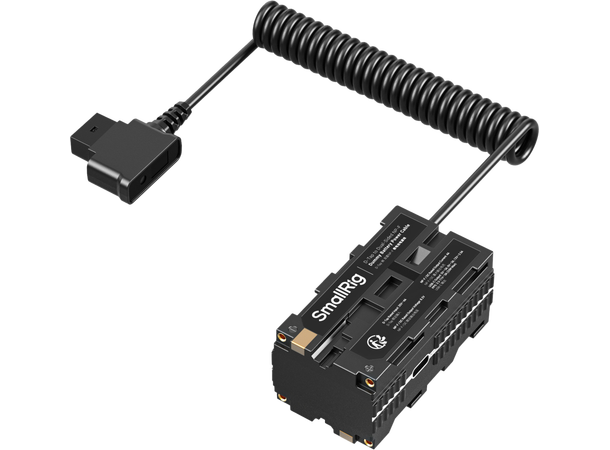 SmallRig 4884 D-Tap to Dual-Sided NP-F Dummy Battery Power Cable 