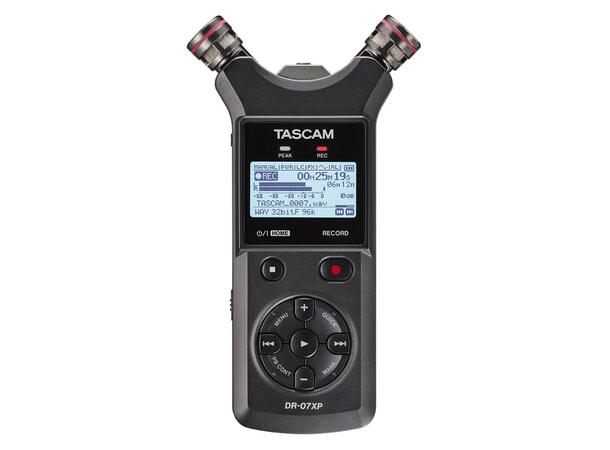 TASCAM DR-07XP handheld stereo recorder Handheld Recorder 2-Ch, 32-Bit Float 