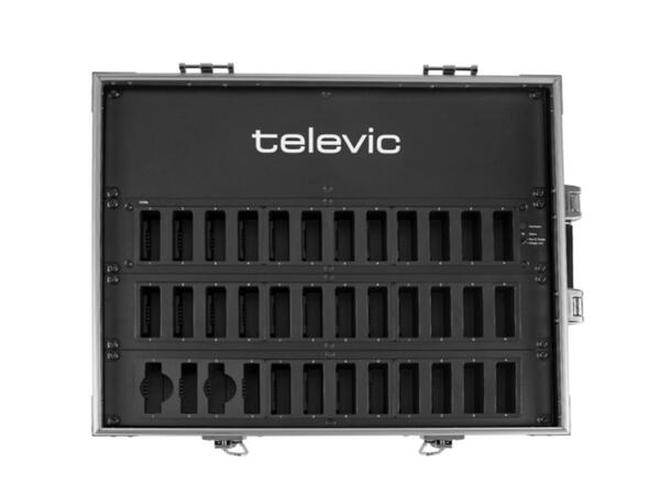 Televic Unite CC ladestasjon med 36 plas ethernet 