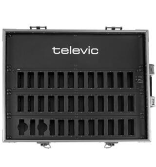 Televic Unite CC ladestasjon med 36 plas ethernet