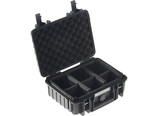 BW Outdoor Cases Type 1000 Sort RPD, Oppdelt 