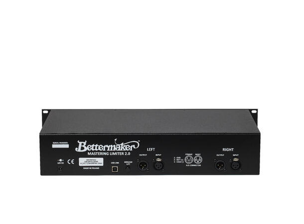 Bettermaker MASTERING LIMITER 2.0 Limiter analog Stereo/MS, Digital Recall 