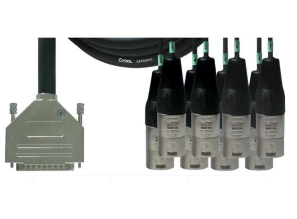 Cordial DB25-XLR-M kabel M-M Multikabel DB 25 tascam pin-out- XLR Han 