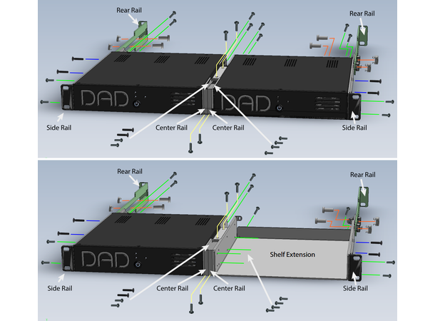 DAD Core 256 Rackmount Rack for en eller to Core256 