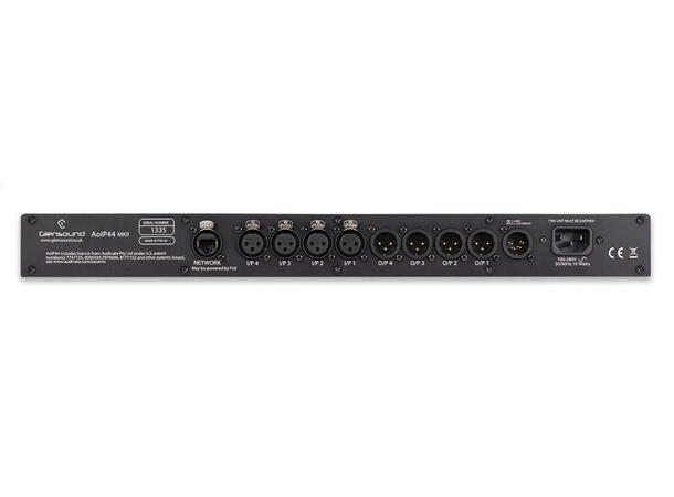 Glensound AoIP44 Analog 4 IO Analog interface for Dante/ AES67 