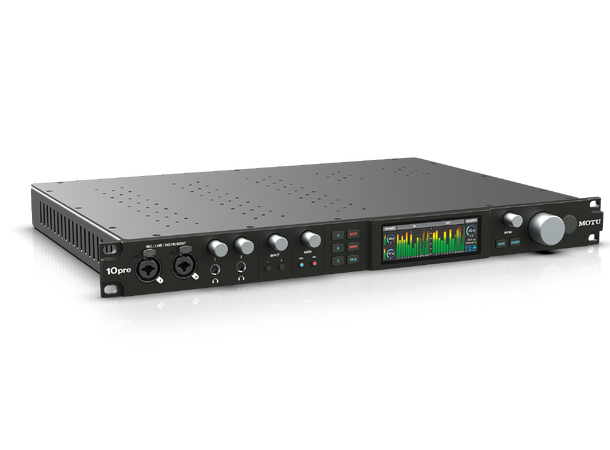 MOTU 10pre Thunderbolt™ 4 / USB4 lydkort 28 x 32+ AVB,UltraDAC,TB3/4, USB3 m/ DSP 