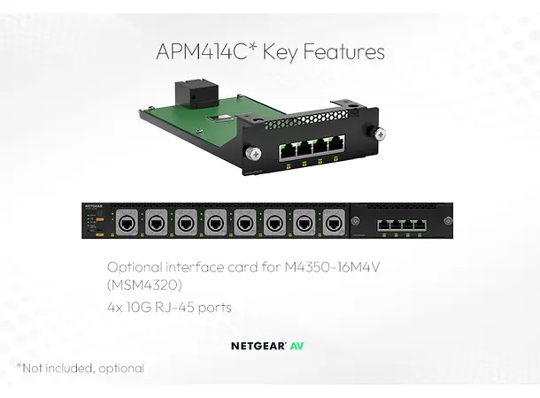 Netgear M4350-16M4V (MSM4320-100NES) Fully Managed Switch 