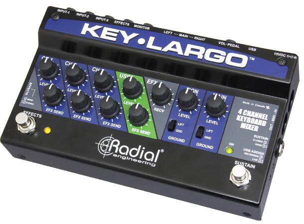 Radial Key-Largo Keyboard Mixer & USB Interface 