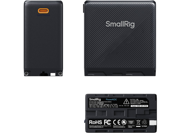 SmallRig 4469 Camera Battery USB-C Recha NP-F970 Black 