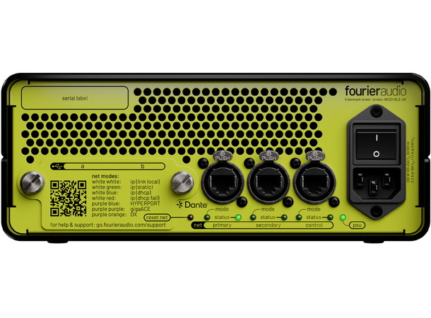 Fourier Audio Transform GO 16x16ch 16x16ch Dante, Hyperport 