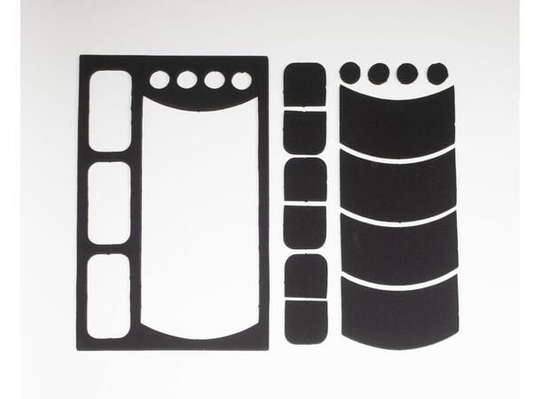 Hide-a-mic Silencer Set, 2x3 sheets precut foam pads with adhesive 