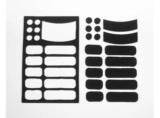 Hide-a-mic Silencer Set, 2x3 sheets precut foam pads with adhesive 